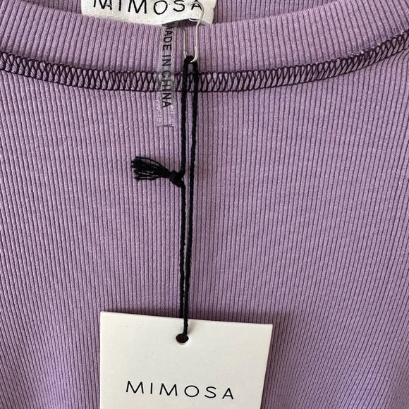 Mimosa Lavender Long Sleeve Blouse. Size M - Picture 5 of 6